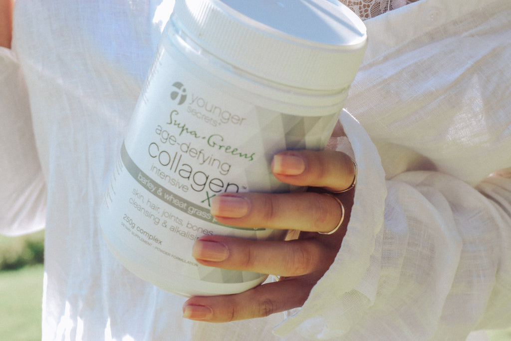 Supa-Green Age-Defying Collagen™ Intensive Xtra! & Age-Defying Collagen™ Intensive (Matcha, Vanilla, Cranberry or Taste Free) Pack.... Two months supply