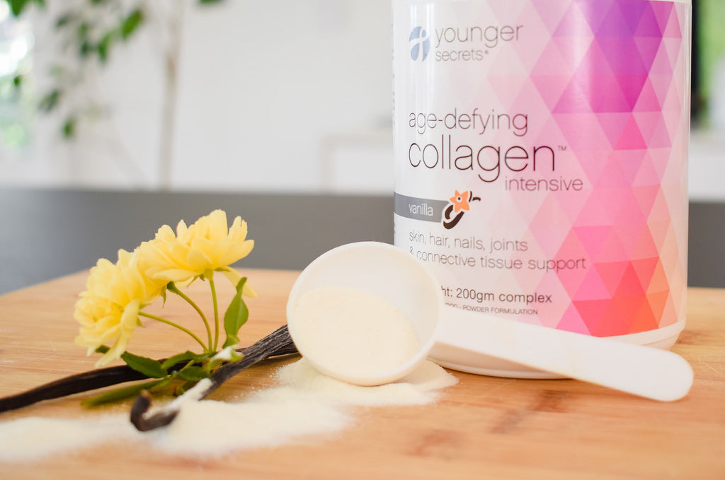 age-defying collagen intensive vanilla powder...  One months supply